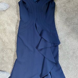 Mother of the bride dress. Dark blue, size 10, Janique by Korash.